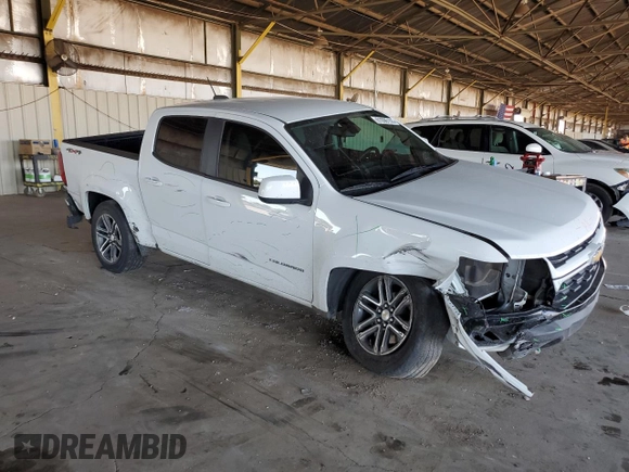 2021 Chevrolet Colorado 4WD Work Truck with VIN 1GCGTBENXM1181839, listed as a Copart auction lot 61096155 with 87,153 mi miles and Salvage title. Bid and sale history available at DreamBid. Image 4.