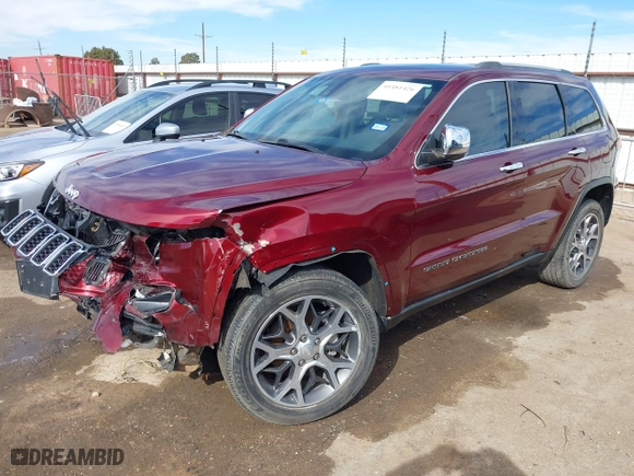 2019 Jeep Grand Cherokee Limited with VIN 1C4RJFBG8KC786522, listed as a IAAI auction lot 41481426 with 33,569 mi miles. Bid and sale history available at carsss.com. Image 17.