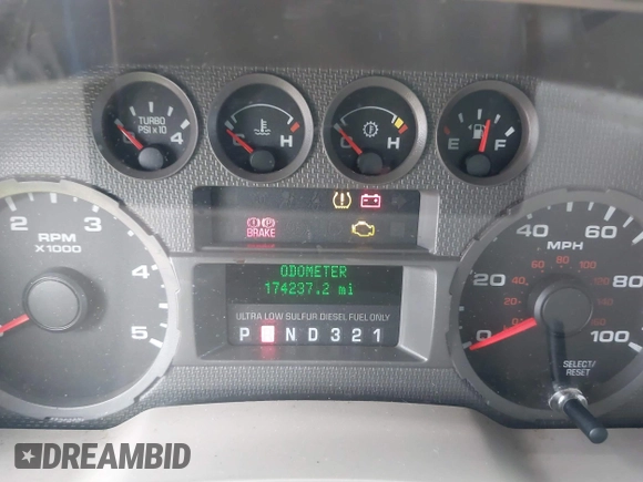 2008 Ford F-250 with VIN 1FTSF20R88EB98990, listed as a IAAI auction lot 41094015 with 174,237 mi miles and . Bid and sale history available at DreamBid. Image 7.