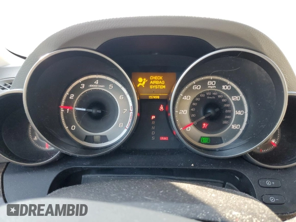 2013 Acura MDX with VIN 2HNYD2H27DH516540, listed as a Copart auction lot 46421315 with 157,498 mi miles and Salvage Title. Bid and sale history available at carsss.com. Image 9.