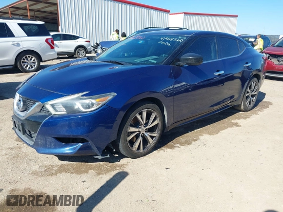 2016 Nissan Maxima SR with VIN 1N4AA6AP6GC398426, listed as a IAAI auction lot 41468260 with 153,716 mi miles and . Bid and sale history available at DreamBid. Image 2.