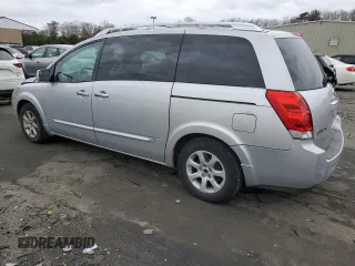 2007 Nissan Quest S with VIN 5N1BV28U27N143134, listed as a Copart auction lot 47858905 with 158,437 mi miles and Clean Title. Bid and sale history available at carsss.com. Image 2.