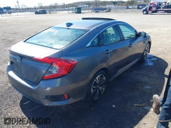 2017 Honda Civic EX-T with VIN 19XFC1F31HE201613, listed as a IAAI auction lot 41805398 with 170,814 mi miles. Bid and sale history available at carsss.com. Image 4.