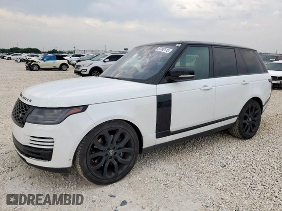 2022 Land Rover Range Rover Westminster with VIN SALGS2RU3NA471659, listed as a Copart auction lot 57286115 with 50,392 mi miles and Salvage title. Bid and sale history available at DreamBid. Image 1.