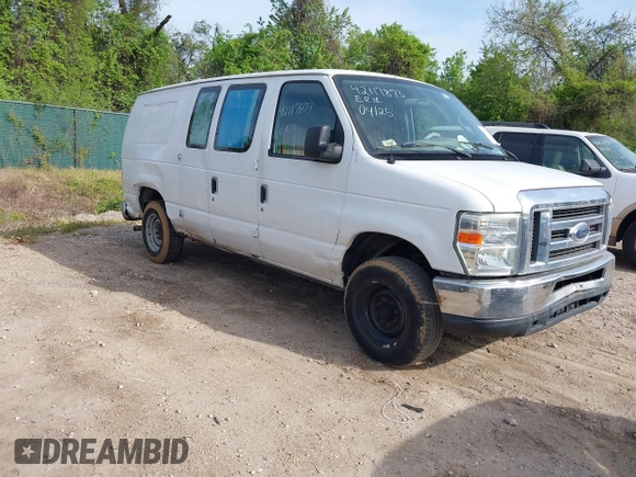 2008 Ford Econoline Cargo Commercial with VIN 1FTNE14W58DA55740, listed as a IAAI auction lot 42117873 with 191,734 mi miles. Bid and sale history available at carsss.com. Image 1.