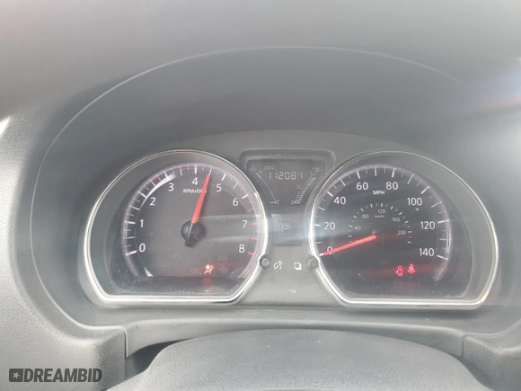 2015 Nissan Versa S Plus with VIN 3N1CN7AP7FL841279, listed as a Copart auction lot 46023345 with 112,081 mi miles and Salvage Title. Bid and sale history available at carsss.com. Image 9.