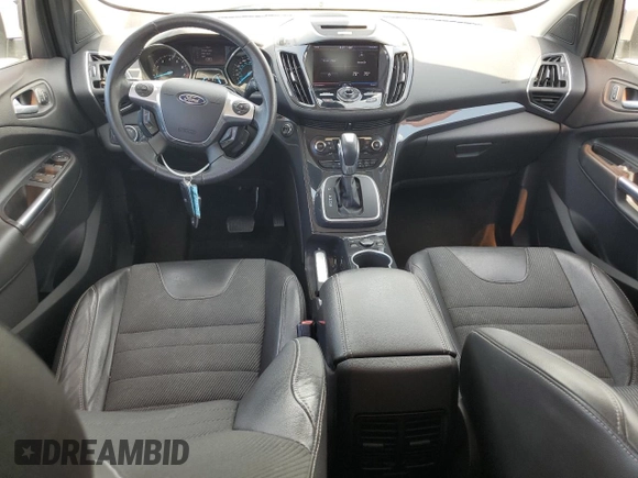 2013 Ford Escape Titanium with VIN 1FMCU0J95DUB50842, listed as a Copart auction lot 64188065 with 99,302 mi miles and Salvage title. Bid and sale history available at DreamBid. Image 8.