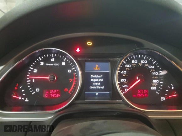 2011 Audi Q7 S line with VIN WA1DGAFE7BD010360, listed as a Copart auction lot 75758314 with 192,515 mi miles and Clean title. Bid and sale history available at DreamBid. Image 9.