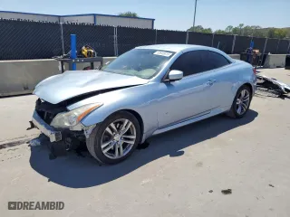 2009 Infiniti G37 Convertible with VIN JNKCV66E29M722126, listed as a Copart auction lot 53645615 with 138,971 mi miles and Non Repairable. Bid and sale history available at carsss.com. Image 1.