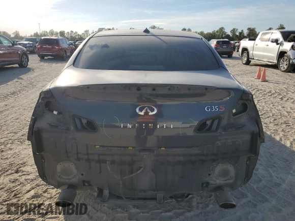 2007 Infiniti G35 Sport with VIN JNKBV61E67M711663, listed as a Copart auction lot 77412344 with 161,697 mi miles and Salvage Title. Bid and sale history available at DreamBid. Image 6.