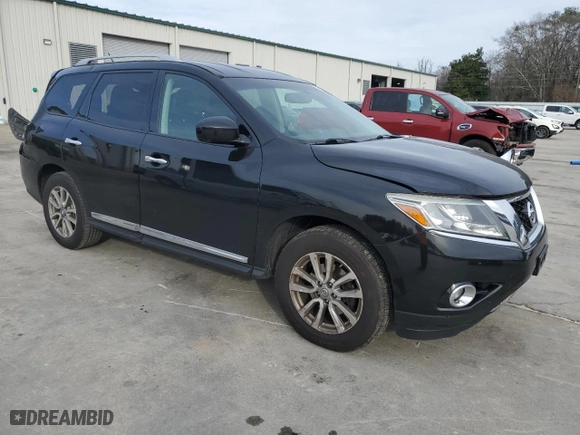 2015 Nissan Pathfinder SL with VIN 5N1AR2MM9FC610260, listed as a Copart auction lot 45872705 with 121,690 mi miles and Salvage Title. Bid and sale history available at carsss.com. Image 4.