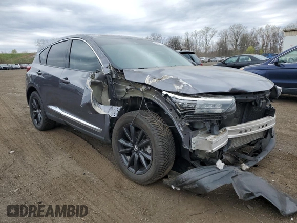 2019 Acura RDX Advance with VIN 5J8TC2H77KL000596, listed as a Copart auction lot 54055655 with 90,939 mi miles and Salvage title. Bid and sale history available at DreamBid. Image 4.