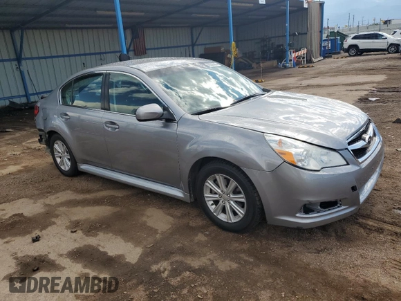 2010 Subaru Legacy Premium All-Weather Anniversary with VIN 4S3BMBF61A3223118, listed as a Copart auction lot 62595565 with 58,770 mi miles and Salvage title. Bid and sale history available at DreamBid. Image 4.