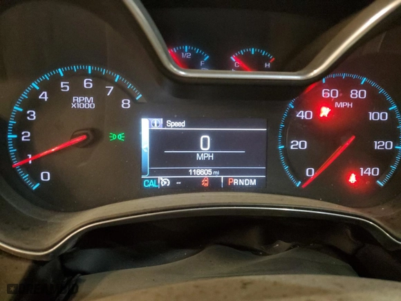 2015 Chevrolet Impala LTZ with VIN 2G1165S33F9102309, listed as a Copart auction lot 80719004 with 116,605 mi miles and Salvage Title. Bid and sale history available at carsss.com. Image 9.