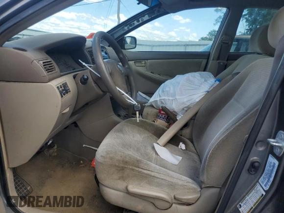 2008 Toyota Corolla CE with VIN 1NXBR32E58Z008488, listed as a Copart auction lot 55765715 with 244,329 mi miles and Clean Title. Bid and sale history available at DreamBid. Image 7.