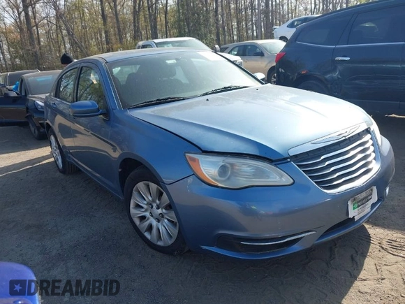 2011 Chrysler 200 LX with VIN 1C3BC4FB7BN535451, listed as a IAAI auction lot 42050879 with 163,332 mi miles. Bid and sale history available at carsss.com. Image 1.