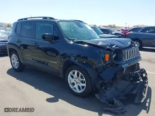 2017 Jeep Renegade Altitude with VIN ZACCJABB6HPE57612, listed as a IAAI auction lot 41980363 with 139,529 mi miles. Bid and sale history available at carsss.com. Image 1.