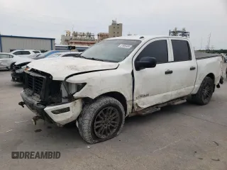 2021 Nissan Titan SV z VIN 1N6AA1EC2MN506607, wystawiony jako Copart lot #57905485 z przebiegiem 68 690 mil mil oraz Szkoda całkowita • Salvage title. Historia ofert i sprzedaży dostępna na DreamBid. Obrazek 1.