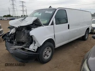 2019 Chevrolet Express Cargo with VIN 1GCWGBFP8K1155558, listed as a Copart auction lot 57239245 with Not provided miles and Salvage title. Bid and sale history available at DreamBid. Image 1.