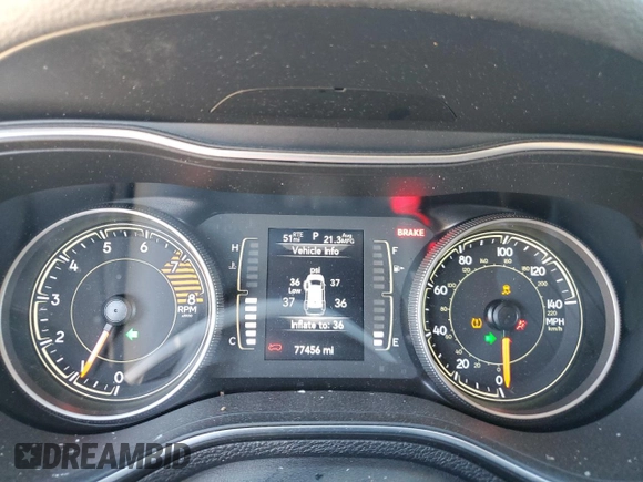 2019 Jeep Cherokee Latitude Plus with VIN 1C4PJMLX4KD310644, listed as a Copart auction lot 78013444 with 77,456 mi miles and Salvage Title. Bid and sale history available at carsss.com. Image 9.