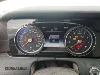 2018 Mercedes-Benz E 400 with VIN WDD1K6FB2JF033614, listed as a Copart auction lot 59001335 with 58,514 mi miles and Salvage title. Bid and sale history available at DreamBid. Image 9.