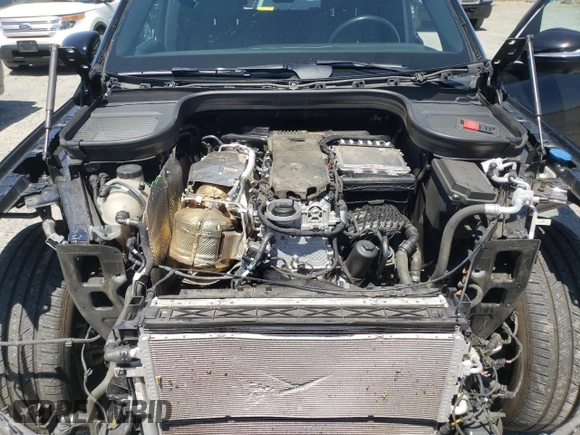2021 Mercedes-Benz GLE 450 with VIN 4JGFB5KE9MA321329, listed as a Copart auction lot 55639335 with 47,069 mi miles and Salvage title. Bid and sale history available at DreamBid. Image 12.