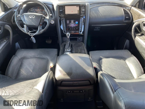 2020 Infiniti QX80 LUXE with VIN JN8AZ2NF6L9704744, listed as a Copart auction lot 80710184 with 89,701 mi miles and Salvage Title. Bid and sale history available at carsss.com. Image 8.