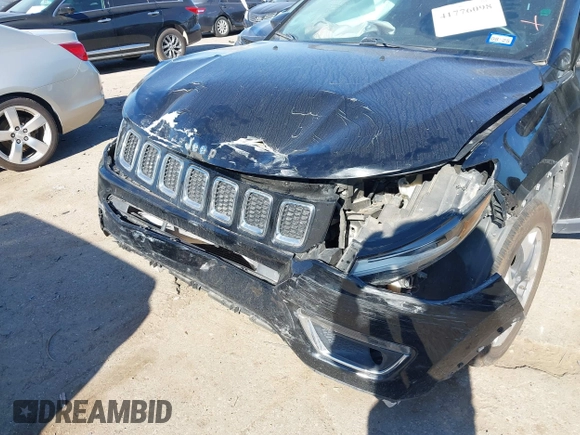 2018 Jeep Compass Limited с VIN 3C4NJDCB4JT340991, выставлен на аукционе IAAI как лот 41776098 с пробегом Не указан миль и . История ставок и продаж доступна на DreamBid. Изображение 6.
