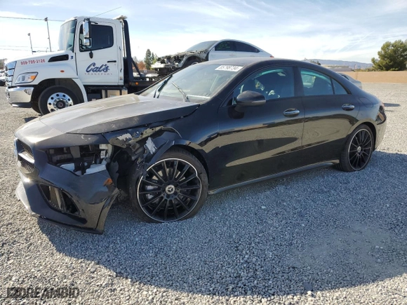 2023 Mercedes-Benz CLA with VIN W1K5J4GB9PN416181, listed as a Copart auction lot 85798734 with 23,200 mi miles and Salvage Title. Bid and sale history available at carsss.com. Image 1.