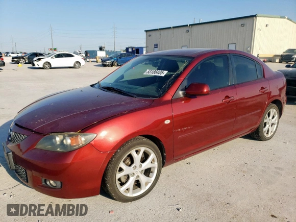 2008 Mazda 3 i Touring with VIN JM1BK32F781139196, listed as a Copart auction lot 53186405 with 124,043 mi miles and Clean Title. Bid and sale history available at carsss.com. Image 1.