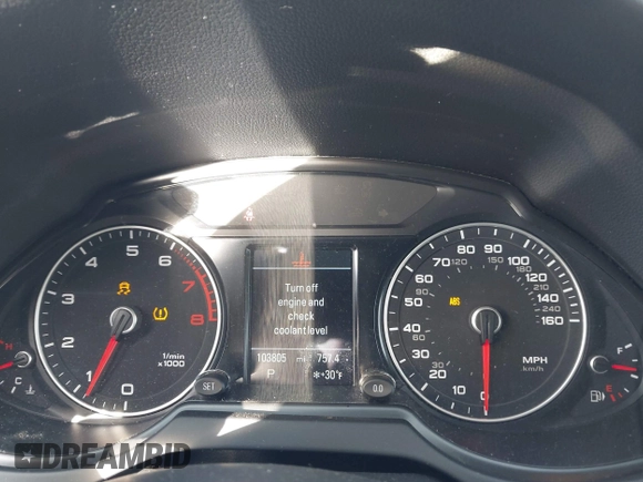 2015 Audi Q5 Premium with VIN WA1CFAFP1FA030479, listed as a IAAI auction lot 40957493 with 103,805 mi miles. Bid and sale history available at carsss.com. Image 7.