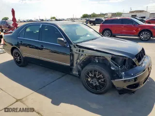 2003 Lexus LS 430 with VIN JTHBN30F530116362, listed as a Copart auction lot 52975725 with 254,221 mi miles and Salvage Title. Bid and sale history available at carsss.com. Image 4.