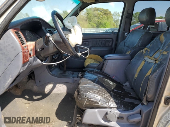 2000 Toyota 4Runner SR5 with VIN JT3GN86R2Y0162958, listed as a Copart auction lot 51526165 with 249,635 mi miles and Salvage Title. Bid and sale history available at DreamBid. Image 7.