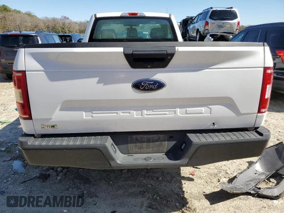 2020 Ford F-150 XL with VIN 1FTMF1CB7LKE33505, listed as a Copart auction lot 48828665 with 100,996 mi miles and Salvage Title. Bid and sale history available at carsss.com. Image 6.