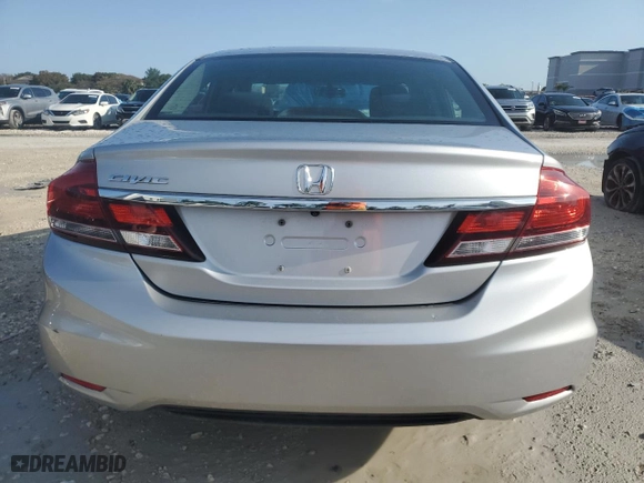 2015 Honda Civic Sedan LX with VIN 2HGFB2F56FH546522, listed as a Copart auction lot 52400725 with 190,765 mi miles and Clean Title. Bid and sale history available at carsss.com. Image 6.