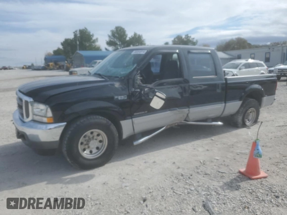 2002 Ford F-250 XL with VIN 3FTNW20F72MA07306, listed as a Copart auction lot 80054914 with 182,808 mi miles and Salvage Title. Bid and sale history available at DreamBid. Image 1.
