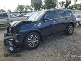 2023 Nissan Armada SL with VIN JN8AY2BC4P9180982, listed as a Copart auction lot 71294334 with 6,575 mi miles and Non Repairable. Bid and sale history available at carsss.com. Image 1.