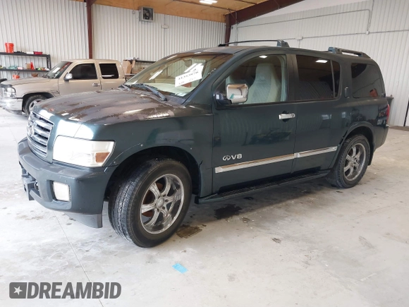 2005 Infiniti QX56 with VIN 5N3AA08C65N805076, listed as a IAAI auction lot 41353870 with 220,327 mi miles. Bid and sale history available at carsss.com. Image 2.