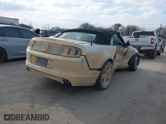 2014 Ford Mustang V6 with VIN 1ZVBP8EM8E5233906, listed as a IAAI auction lot 41590461 with 113,131 mi miles. Bid and sale history available at carsss.com. Image 4.