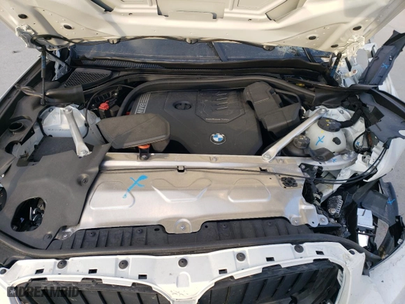 2024 BMW X4 xDrive30i with VIN 5UX33DT09R9V66933, listed as a Copart auction lot 43622135 with 0 mi miles and Salvage Title. Bid and sale history available at carsss.com. Image 12.