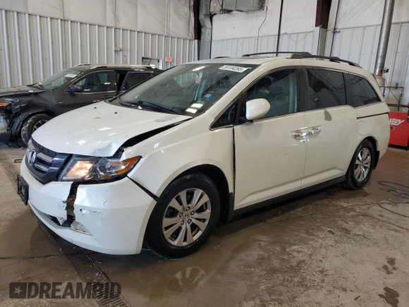 2014 Honda Odyssey EX-L with VIN 5FNRL5H60EB063614, listed as a Copart auction lot 59104265 with 212,665 mi miles and Non repairable. Bid and sale history available at DreamBid. Image 1.