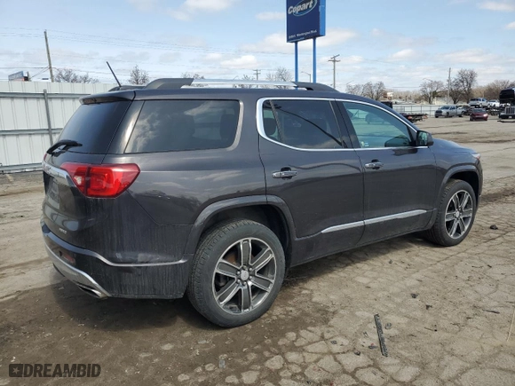 2017 GMC Acadia Denali with VIN 1GKKNXLS1HZ147357, listed as a Copart auction lot 51072555 with 103,564 mi miles and Salvage Title. Bid and sale history available at carsss.com. Image 3.