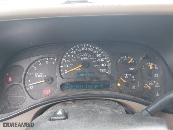 2003 Chevrolet Tahoe Z71 with VIN 1GNEK13T03R247814, listed as a IAAI auction lot 41026670 with 143,990 mi miles. Bid and sale history available at carsss.com. Image 7.