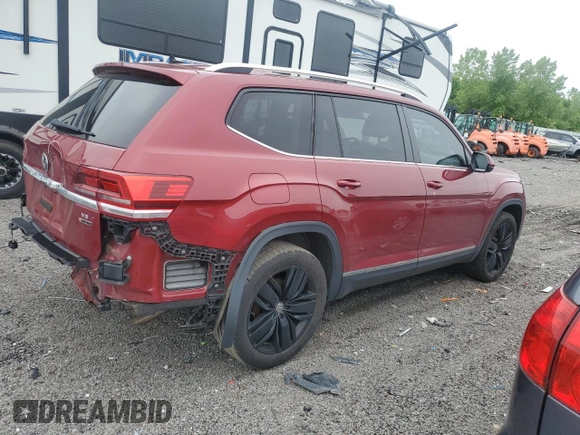 2018 Volkswagen Atlas SEL z VIN 1V2MR2CA4JC566698, wystawiony jako Copart lot #57026055 z przebiegiem 139 100 mil mil oraz Szkoda całkowita • Salvage title. Historia ofert i sprzedaży dostępna na DreamBid. Obrazek 3.