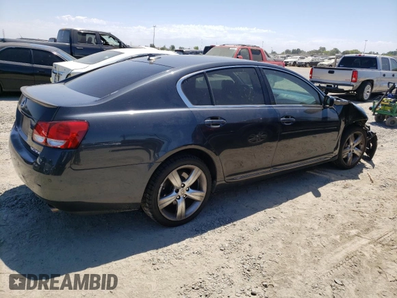 2007 Lexus GS 350 with VIN JTHBE96S770019130, listed as a Copart auction lot 63644534 with 169,896 mi miles and Salvage Title. Bid and sale history available at carsss.com. Image 3.