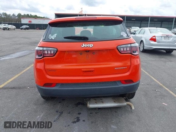 2019 Jeep Compass Sport z VIN 3C4NJCAB6KT658268, wystawiony jako IAAI lot #41698969 z przebiegiem 809 mil mil oraz . Historia ofert i sprzedaży dostępna na DreamBid. Obrazek 15.