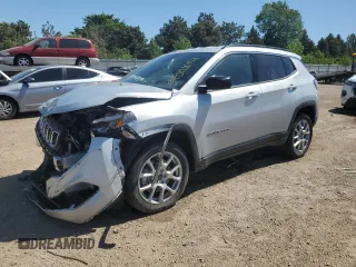 2025 Jeep Compass Latitude с VIN 3C4NJDBN7ST515618, выставлен на аукционе Copart как лот 57312805 с пробегом 670 миль миль и Списание • Salvage title. История ставок и продаж доступна на DreamBid. Изображение 1.