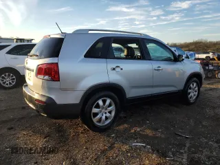 2011 Kia Sorento LX with VIN 5XYKT3A17BG089443, listed as a Copart auction lot 80092684 with 195,916 mi miles and Salvage Title. Bid and sale history available at carsss.com. Image 3.