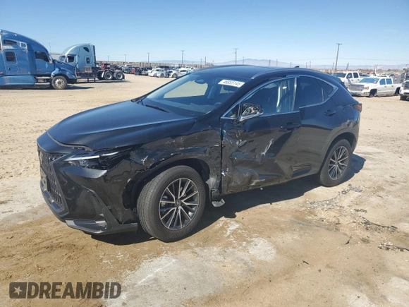 2024 Lexus NX with VIN JTJGKCEZXR2019879, listed as a Copart auction lot 46855145 with 16,950 mi miles and Salvage Title. Bid and sale history available at carsss.com. Image 1.