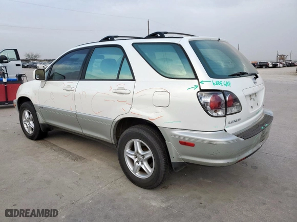 2002 Lexus RX 300 with VIN JTJGF10U520126876, listed as a Copart auction lot 49403165 with 135,345 mi miles and Salvage Title. Bid and sale history available at carsss.com. Image 2.